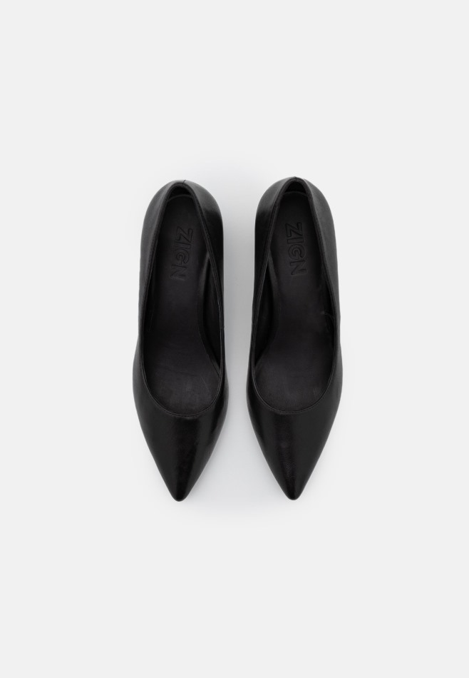 Gabor Noir | Cuir Exclusif - Talons Classiques